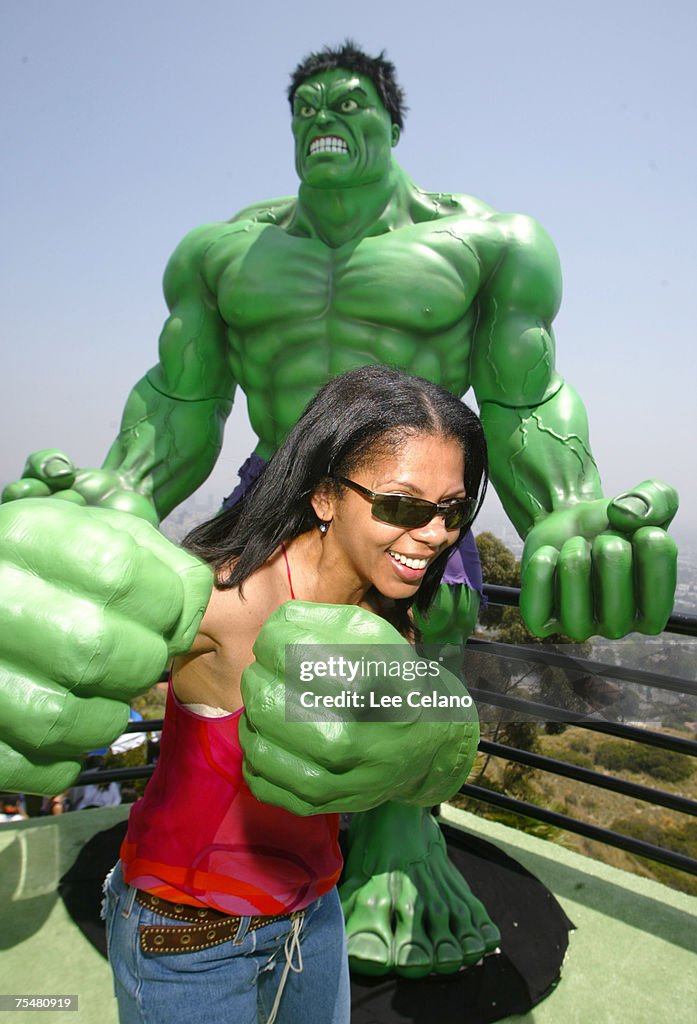 Universal Studios "Hulk Hands" are Presented at the Cabana Pre-MTV Movie Awards Beauty Buffet