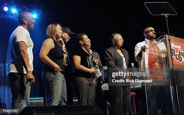 Otis Redding Excellence award recipient, Presented to Jermaine Dupri from The Redding Family at the Renaissance Waverly Hotel in Atlanta, Georgia