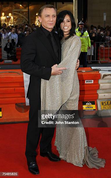 Daniel Craig and Satsuki Mitchell at the State Theatre,Sydney in Sydney, Australia.
