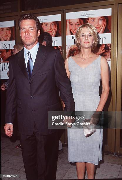 Meg Ryan & Dennis Quaid at the Mann National Theatre in Westwood, California