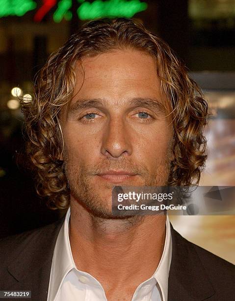 Matthew McConaughey at the Grauman's Chinese Theatre in Hollywood, California