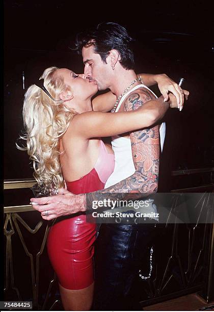 Pamela Anderson and Tommy Lee at the Hard Rock Hotel & Casino in Las Vegas, Nevada