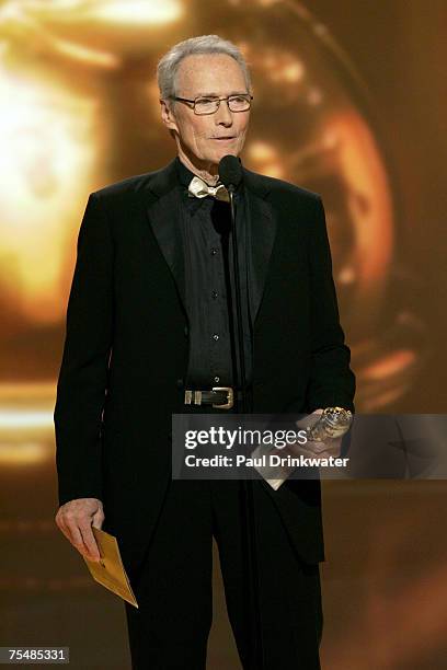 Clint Eastwood, winner Best Foreign Language Film for "Letters From Iwo Jima" during 64th Annual Golden Globes - Show at the Beverly Hilton in...