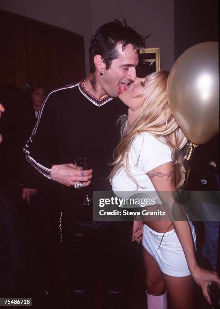 Tommy Lee and Pamela Anderson at the Hard Rock Hotel & Casino in Las Vegas, Nevada