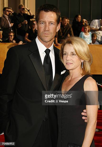 James Denton and wife Erin O'Brien at the Shrine Auditorium in Los Angeles, California