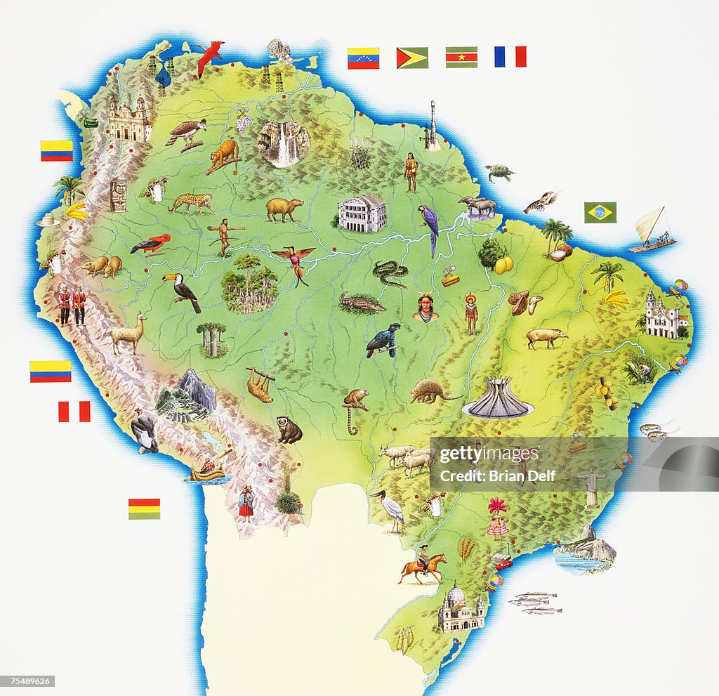 Map of Northern South America