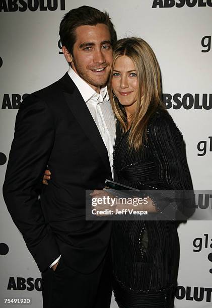 Jake Gyllenhaal and Jennifer Aniston at the Kodak Theater in Los Angeles, California