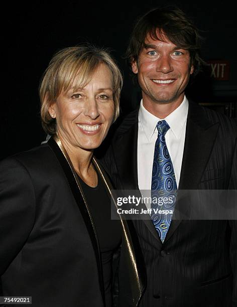 Martina Navratilova and Jerry O'Connell at the Kodak Theater in Los Angeles, California