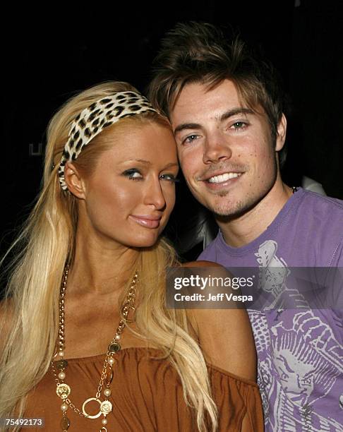 Paris Hilton and Josh Henderson at the Private Residence in Beverly Hills, California