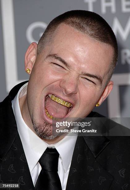 Paul Wall, nominee Best Rap Performance By A Duo Or Group for "Grillz" at the Staples Center in Los Angeles, California