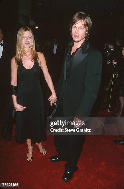 Jennifer Aniston & Brad Pitt at the Beverly Hilton Hotel in Beverly Hills, California