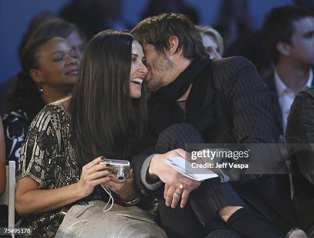 Demi Moore and Ashton Kutcher in Los Angeles, California