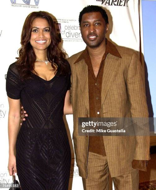 Tracey Edmonds & Kenny "Babyface" Edmonds at the Regent Beverly Wilshire Hotel in Beverly Hills, California