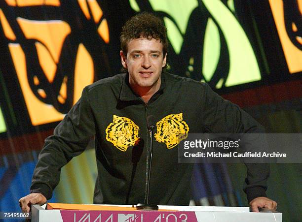 Gustavo Cerati during MTV Video Music Awards Latin America 2003 - Show at the The Jackie Gleason Theater in Miami Beach, Florida.