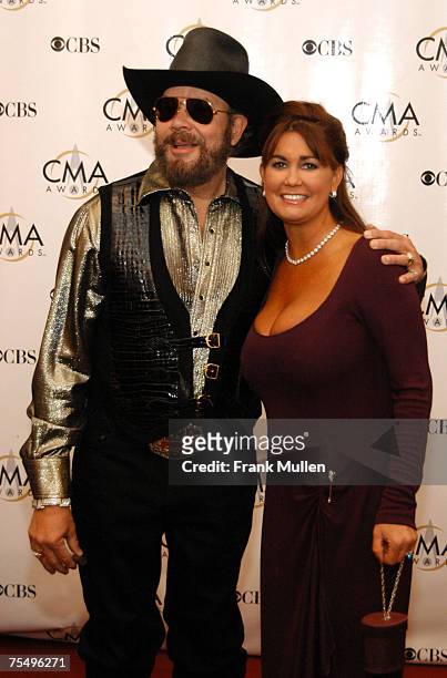 Hank Williams Jr. And wife Mary Jane at the The Grand Ole Opry in Nashville, TN