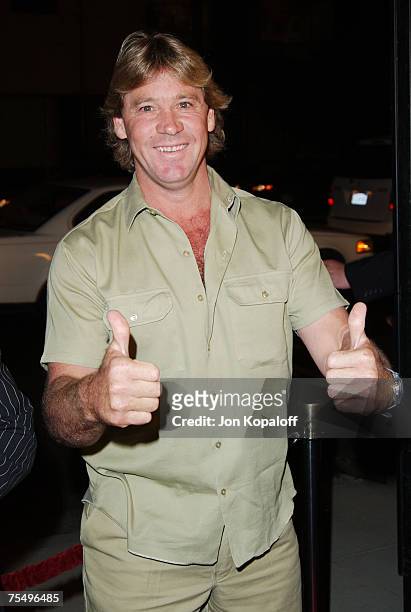 Steve Irwin at the "Master And Commander: The Far Side Of The World" - Los Angeles Premiere at The Academy Of Motion Picture Arts And Sciences in...