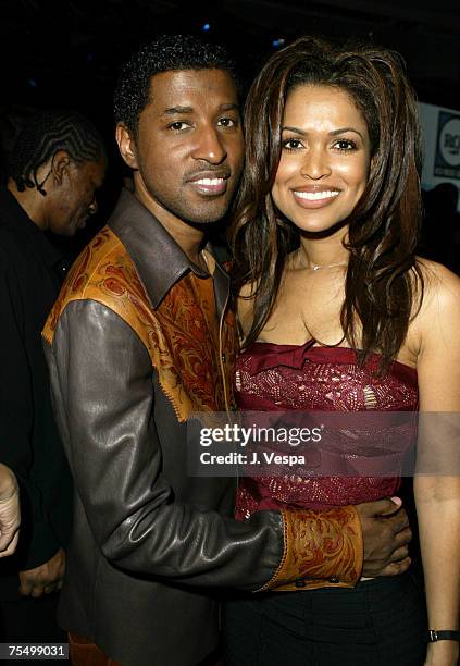 Kenny "Babyface" Edmonds and wife Tracey Edmonds at the Beverly Hills Hotel in Beverly Hills, California