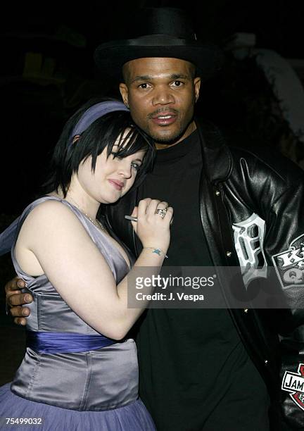 Kelly Osbourne and Darryl McDaniels of Run DMC at the Beverly Hills Hotel in Beverly Hills, California