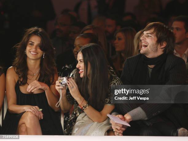 Penelope Cruz, Demi Moore and Ashton Kutcher in Los Angeles, California