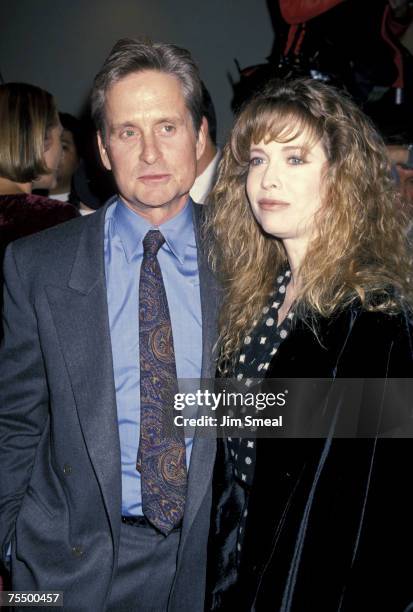Michael Douglas and Diandra Douglas at the Mann Bruin Theatre in Westwood, California