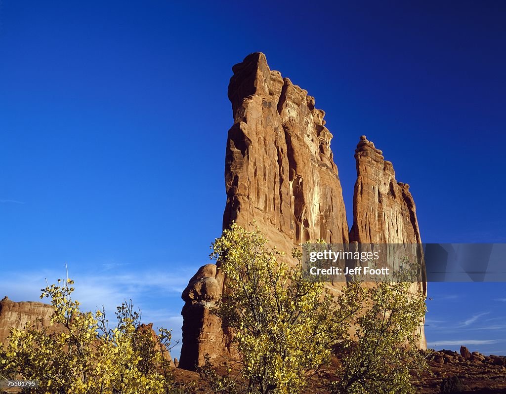 The Organ rock formation, Arches National Park. Utah USA