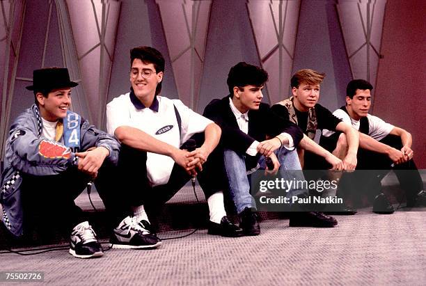 New Kids on the Block on 11/14/90 in Chicago, Il. In Various Locations,