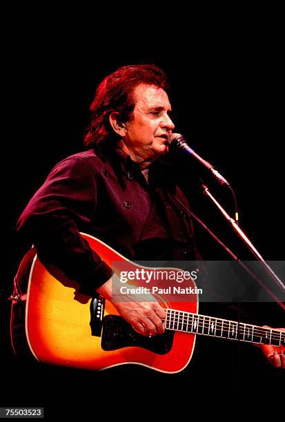 Johnny Cash on 3/9/90 in Chicago,Il. In Various Locations,
