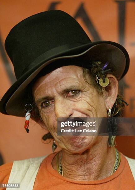 Keith Richards at the Universal Amphitheatre in Universal City, California