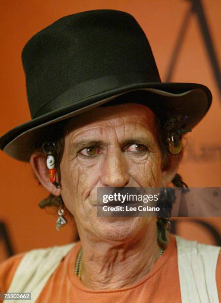 Keith Richards at the Universal Amphitheatre in Universal City, California