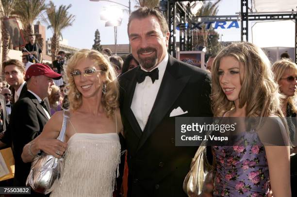 Jillie Mack, Tom Selleck and daughter at the The Shrine Auditorium in Los Angeles, California