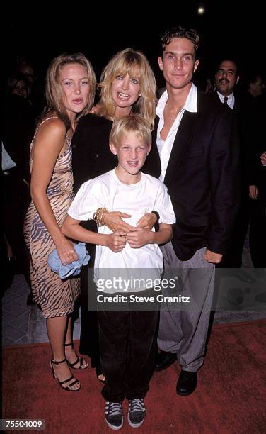 Goldie Hawn, Kate Hudson, Oliver Hudson & Wyatt Russell at the Paramount Studios in Hollywood, California