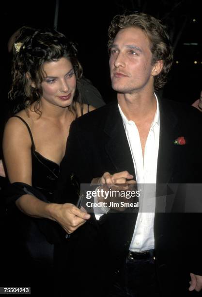 Sandra Bullock and Matthew McConaughey at the Los Angeles in Los Angeles, California