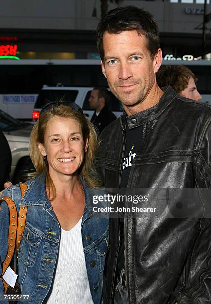 James Denton and his wife Erin O'Brien Denton at the Mann's Chinese Theater in Hollywood, California