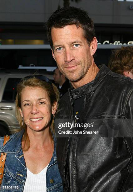 James Denton and his wife Erin O'Brien Denton at the Mann's Chinese Theater in Hollywood, California