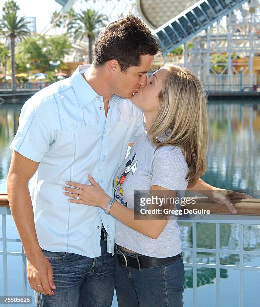 Andrew Firestone & Jennifer Schefft at the Disney's California Adventure in Anaheim, California