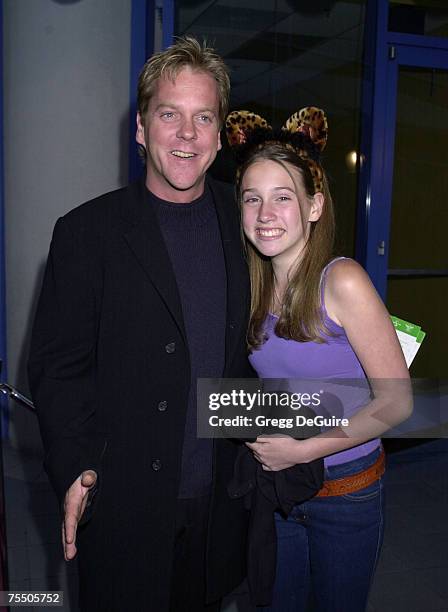 Kiefer Sutherland & daughter Sarah at the Galaxy Theatre in Hollywood, California