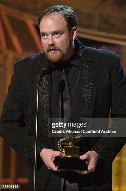 John Carter Cash accepts the award for Best Short Form Music Video for his father Johnny Cash "Hurt" during The 46th Annual GRAMMY Awards -...