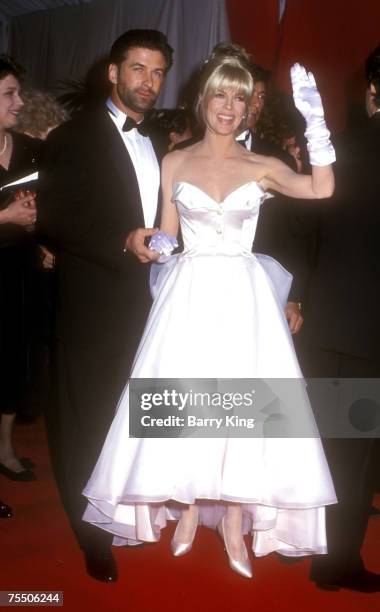 Alec Baldwin and Kim Basinger at the Shrine Auditorium in Los Angeles, California