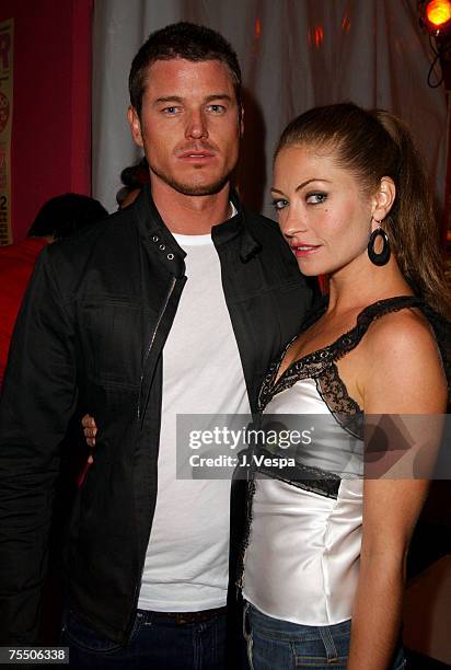 Eric Dane and Rebecca Gayheart at the Del Taco on Highland and Santa Monica in Hollywood, California