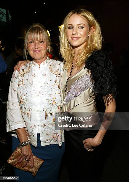 Naomi Watts and mother Miv at the Director's Guild of America Theatre in Hollywood, California