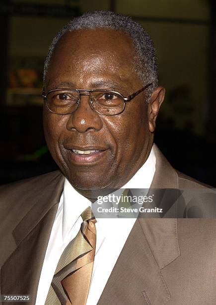 Hank Aaron at the Grauman's Chinese Theatre in Los Angeles, California