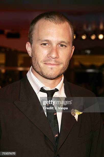 Heath Ledger at the Palazzo del Cinema in Venice Lido, Italy.