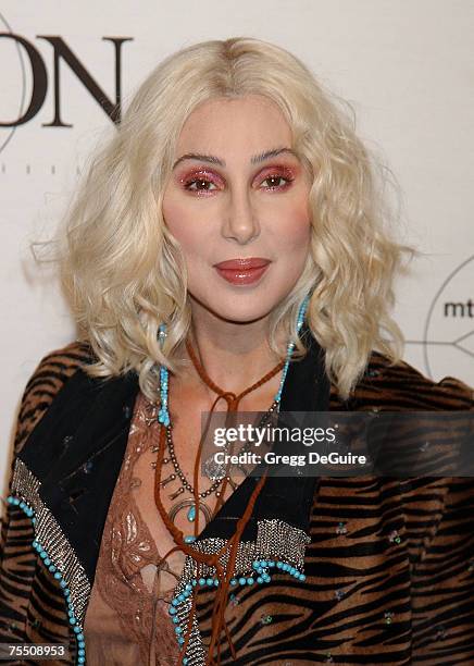 Cher at the Sony Pictures Studios in Culver City, California