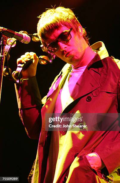 Liam Gallagher of Oasis at the Hyundai Pavilion at Glen Helen in Devore, California