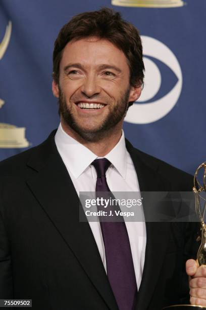Hugh Jackman, winner Outstanding Individual Performance in a Variety or Music Program for "The 58th Annual Tony Awards" at the Shrine Auditorium in...