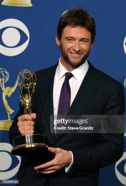 Hugh Jackman, winner Outstanding Individual Performance in a Variety or Music Program for "The 58th Annual Tony Awards" at the Shrine Auditorium in...