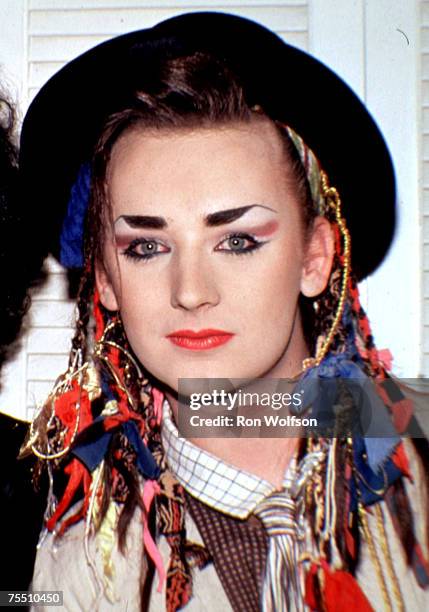 Boy George/Culture Club performs on the TV Show "Solid Gold" KTLA Studios Los Angeles, California at the Various Locations in Various, Various