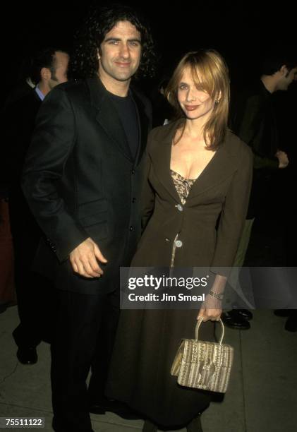 Rosanna Arquette and Husband John Sidel at the Cinerama Dome in Hollywood, California