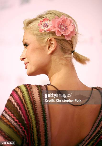 Paris Hilton at the T-Mobile Limited Edition Sidekick II Launch - Red Carpet at T-Mobile Sidekick II City in Los Angeles, California.