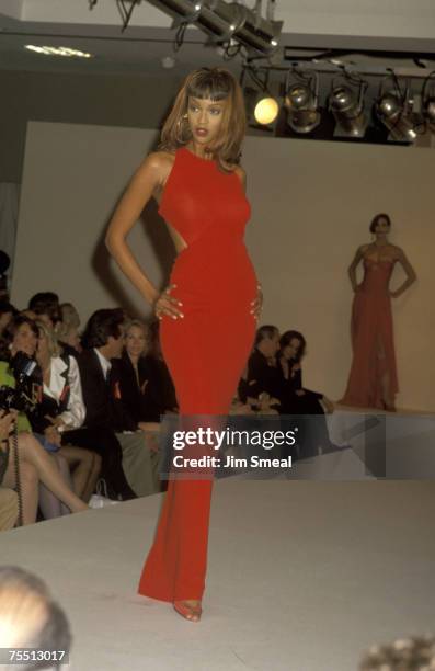 Tyra Banks at the Neiman Marcus Store in Beverly Hills, California